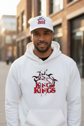 King of Kings White Hoodie with White Hat