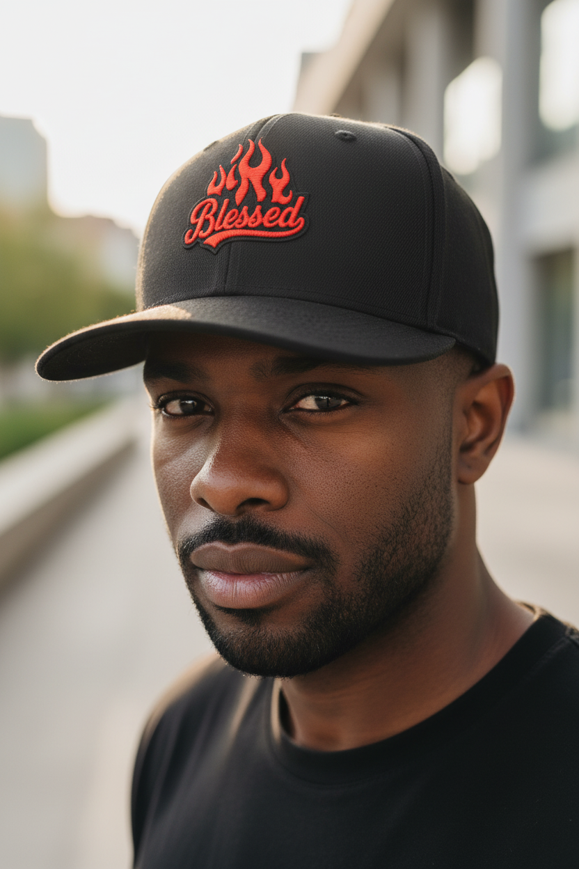 Blessed Black Snapback Hat