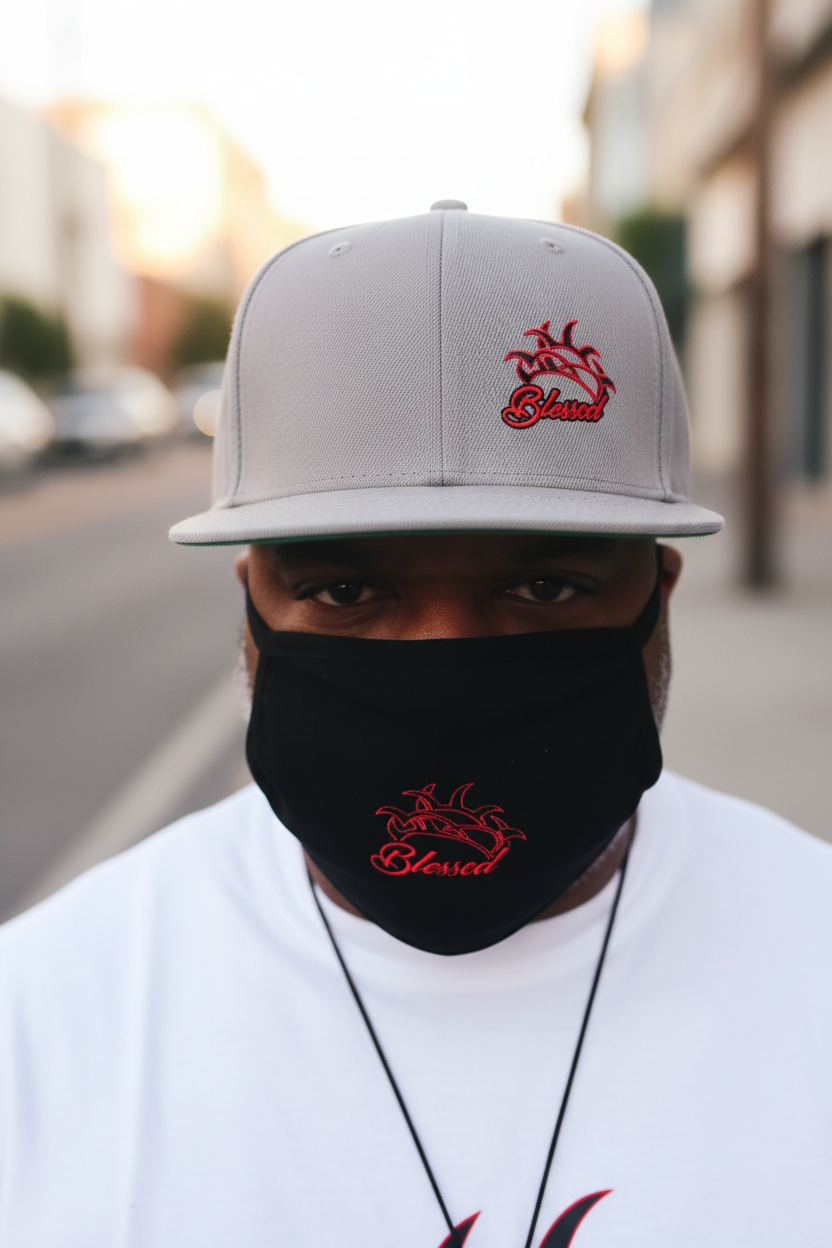 Blessed Ash Grey Snapback Hat