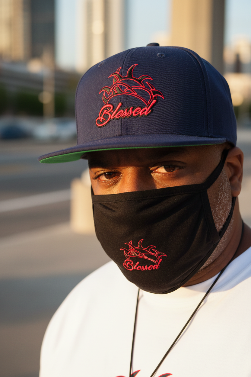 Blessed Navy Snapback Hat