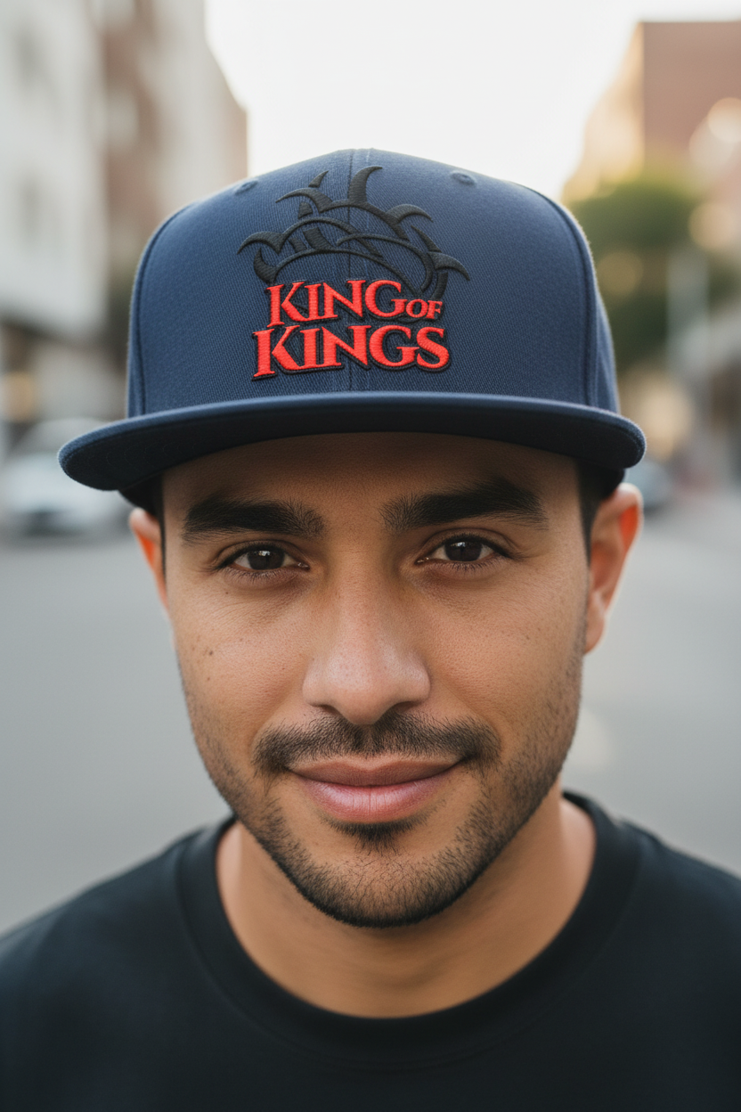 King of Kings Navy Snapback Hat
